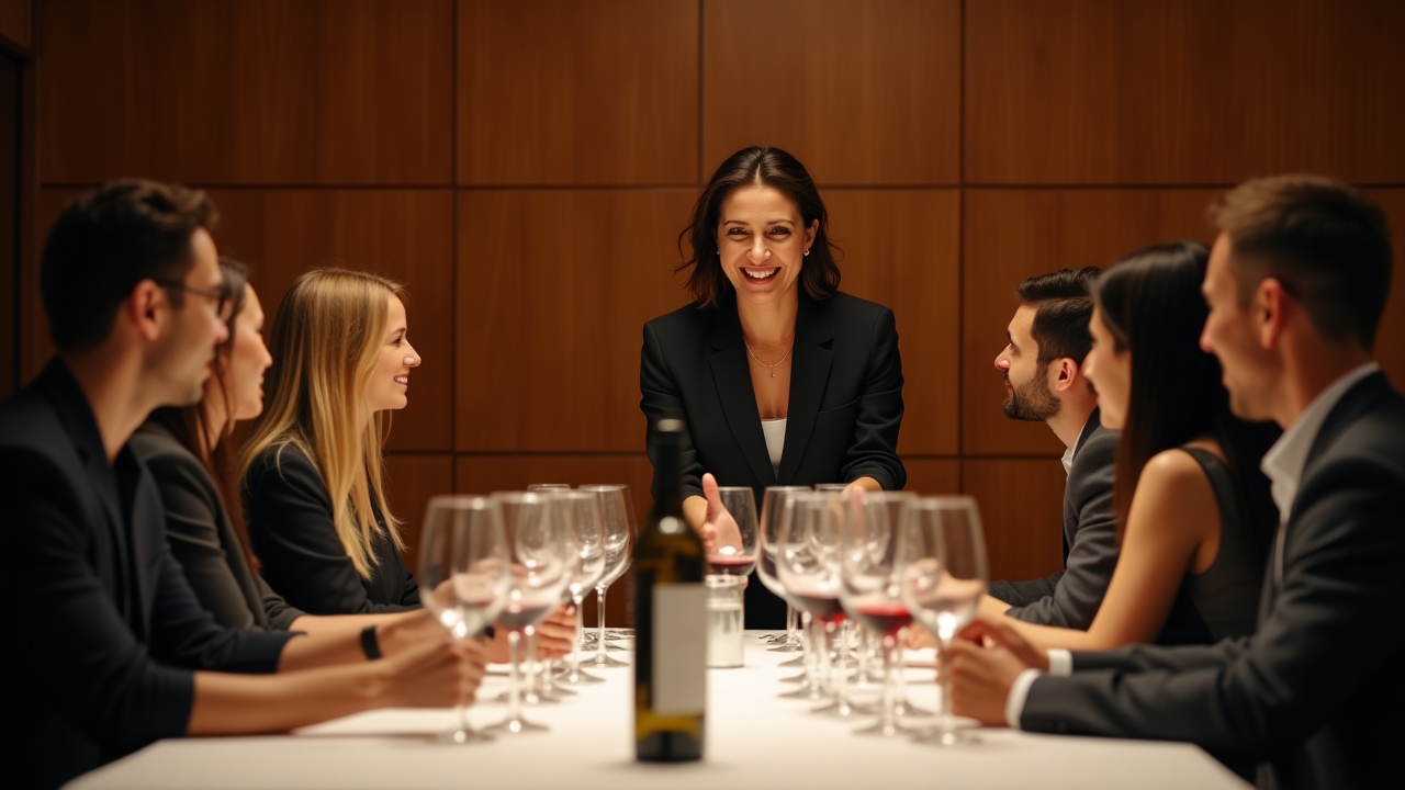 Dégustation de vin professionnelle